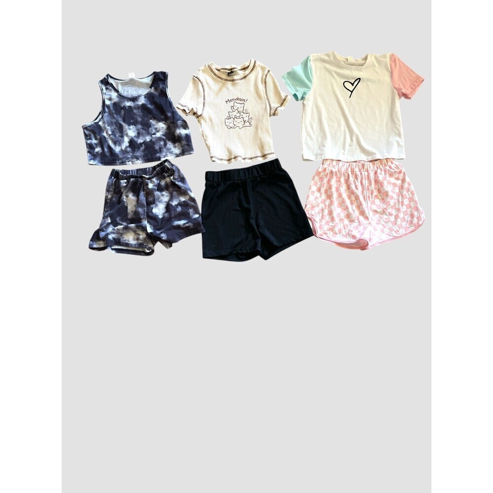 Girl Matching Sets (3) Lot Of PJs Loungewear Shein Size M/L (9/10) Comfy Kids
